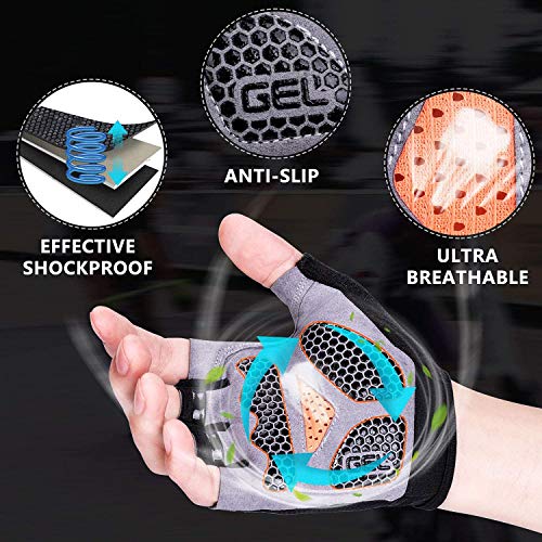 Skevic Guantes de Ciclismo Hombre Mujer MTB Guantes Bicicleta Montaña Medio Dedo, Guantes Gimnasio Deportivos Bici Moto Fitness, Guantes Gym Antideslizante, Acolchado y Transpirables (Negro Verde, M) Skevic Guantes de Ciclismo Hombre Mujer MTB Guantes Bicicleta Montaña Medio Dedo, Guantes Gimnasio Deportivos Bici Moto Fitness, Guantes Gym Antideslizante, Acolchado y Transpirables (Negro Verde, M)