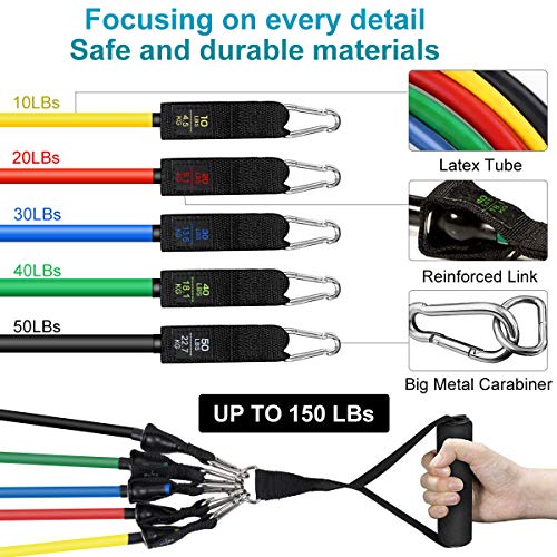 SKEY Bandas de Resistencia 16PCS Bandas Elásticas Musculacion de Látex, Banda Resistencia Adecuado para Fitness, Pérdida de Peso, Yoga, Equipo de Fitness para El Hogar SKEY Bandas de Resistencia 16PCS Bandas Elásticas Musculacion de Látex, Banda Resistencia Adecuado para Fitness, Pérdida de Peso, Yoga, Equipo de Fitness para El Hogar
