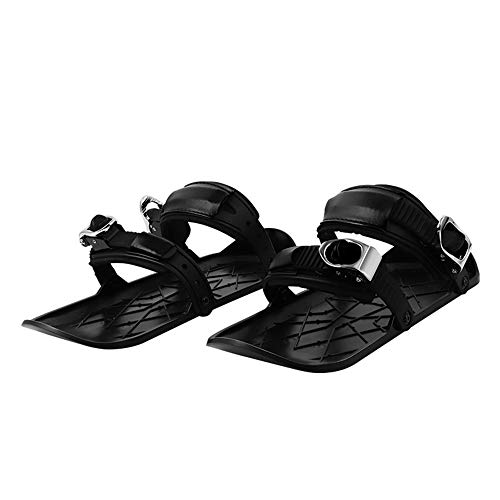 Skiboard para La Nieve Mini Zapatos De Esquí Duraderos Ajustables Que Cubren Las Botas De Esquí De Skate Fáciles De Llevar Y Usar Mini Zapatos De Esquí Cortos