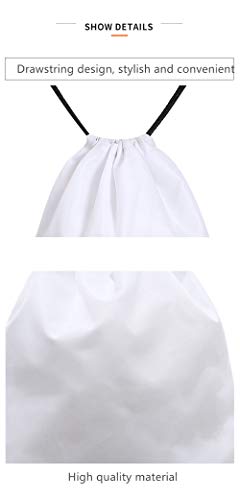 SKLHSIL Mochila Cordón,Luz De Gran Capacidad Portátil Cinch Bolsa Gym Impresión De Leche, para Hombres Mujeres Al Aire Libre Casual Sport Yoga School Beach Swim Shopping Picnic