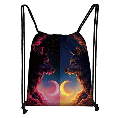 SKLHSIL Mochila Cordón,Portátil Deportes Luz Cinch Bolsa Lobos Gemelos Impresión Hombres Mujeres, para Adultos &Amp; Niños Casual Picnic Playa Viaje Yoga Gym Shopping School SKLHSIL Mochila Cordón,Portátil Deportes Luz Cinch Bolsa Lobos Gemelos Impresión Hombres Mujeres, para Adultos &Amp; Niños Casual Picnic Playa Viaje Yoga Gym Shopping School