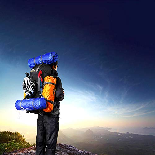 SKYSPER 50L Mochilas de Senderismo al Aire Libre Mochila de Senderismo Macutos Impermeable Ergonómica para Viajes Excursiones Acampadas Trekking