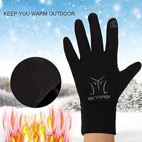 SKYSPER Guantes Ciclismo Invierno Guantes de Pantalla Táctil Deportivos Antideslizante Forro Vellón Térmico Anti-Viento Impermeable Deportes al Aire Libre Moto Bici Motocicleta para Mujer Hombre SKYSPER Guantes Ciclismo Invierno Guantes de Pantalla Táctil Deportivos Antideslizante Forro Vellón Térmico Anti-Viento Impermeable Deportes al Aire Libre Moto Bici Motocicleta para Mujer Hombre