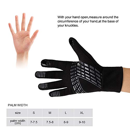 SKYSPER Guantes Ciclismo Invierno Guantes de Pantalla Táctil Deportivos Antideslizante Forro Vellón Térmico Anti-Viento Impermeable Deportes al Aire Libre Moto Bici Motocicleta para Mujer Hombre