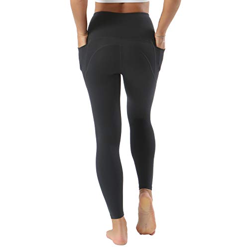 SKYSPER Leggings Mujer Fitness Cintura Alta Pantalones Deportivos Mallas Pantalones de Deporte con Bolsillos Laterales Elásticos y Transpirables para Running Training Estiramiento Yoga y Pilates