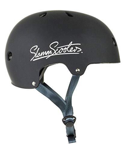 Slamm Scooters Logo Helmet Casco Skateboard Unisex Adulto, Negro (Black), 49-52 cm