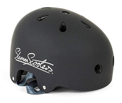 Slamm Scooters Logo Helmet Casco Skateboard Unisex Adulto, Negro (Black), 49-52 cm