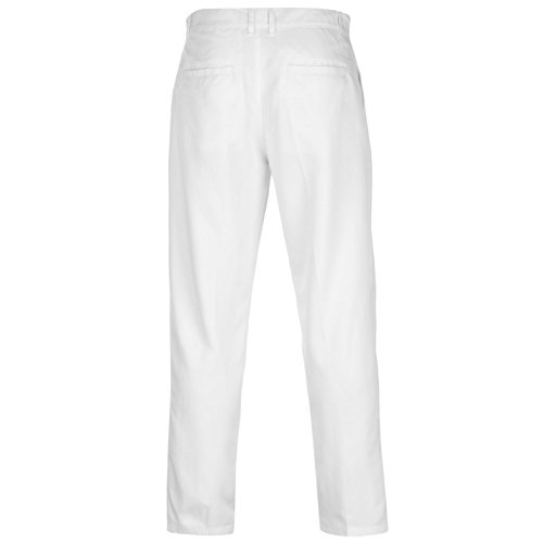 Slazenger - Pantalones de golf para hombre, con cremallera, corte estándar - Blanco - 38W x 31L regular