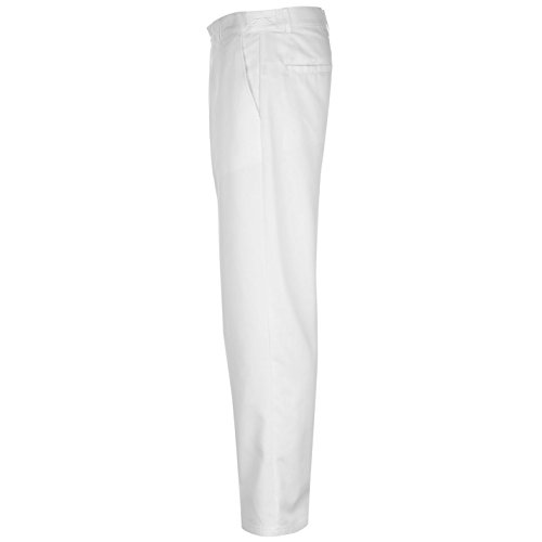 Slazenger - Pantalones de golf para hombre, con cremallera, corte estándar - Blanco - 38W x 31L regular