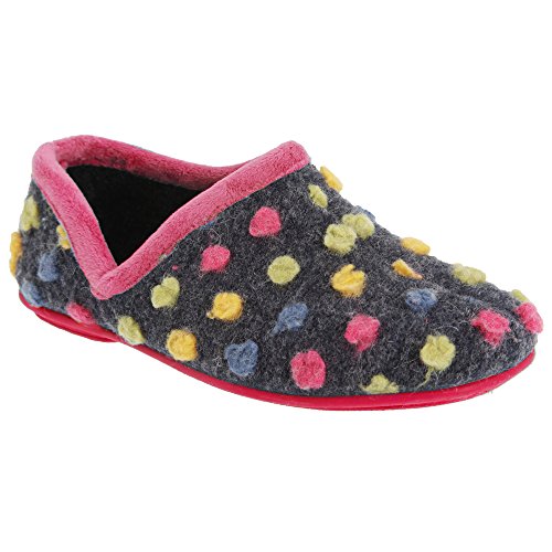 Sleepers - Zapatillas de Estar por casa Modelo Jade con Lunares para Mujer (36) (Azul) Sleepers - Zapatillas de Estar por casa Modelo Jade con Lunares para Mujer (36) (Azul)