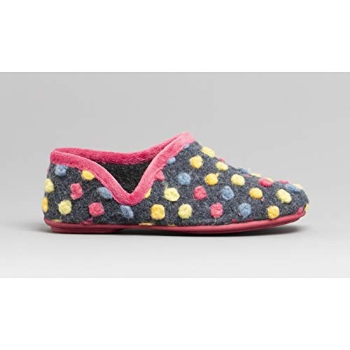 Sleepers - Zapatillas de Estar por casa Modelo Jade con Lunares para Mujer (36) (Azul) Sleepers - Zapatillas de Estar por casa Modelo Jade con Lunares para Mujer (36) (Azul)
