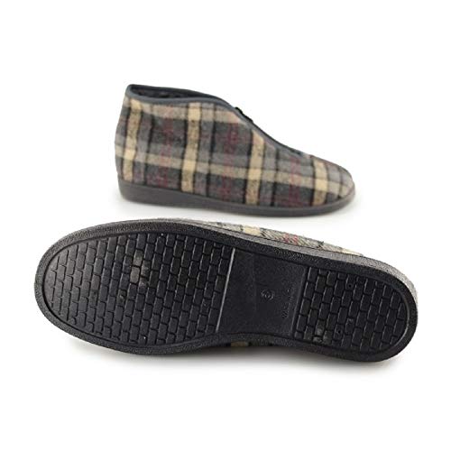 Sleepers - Zapatillas/Botas de Estar por casa térmicas con Cremallera Modelo Jed II Thermal Hombre Caballero (42 EU) (Gris) Sleepers - Zapatillas/Botas de Estar por casa térmicas con Cremallera Modelo Jed II Thermal Hombre Caballero (42 EU) (Gris)
