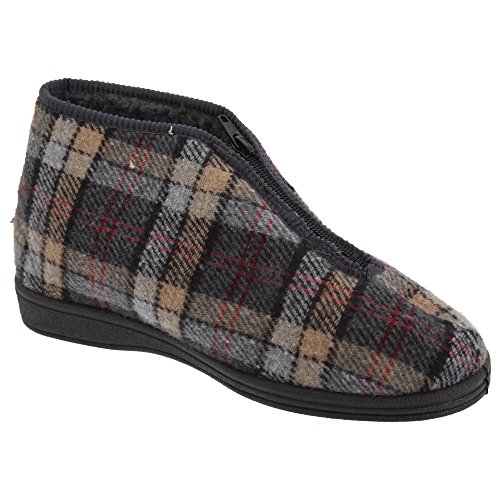 Sleepers - Zapatillas/Botas de Estar por casa térmicas con Cremallera Modelo Jed II Thermal Hombre Caballero (42 EU) (Gris) Sleepers - Zapatillas/Botas de Estar por casa térmicas con Cremallera Modelo Jed II Thermal Hombre Caballero (42 EU) (Gris)