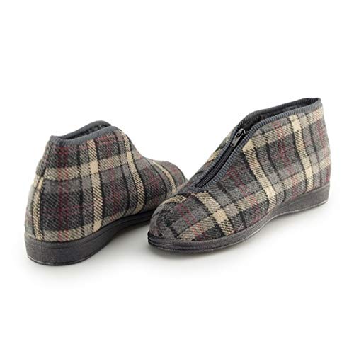 Sleepers - Zapatillas/Botas de Estar por casa térmicas con Cremallera Modelo Jed II Thermal Hombre Caballero (42 EU) (Gris) Sleepers - Zapatillas/Botas de Estar por casa térmicas con Cremallera Modelo Jed II Thermal Hombre Caballero (42 EU) (Gris)