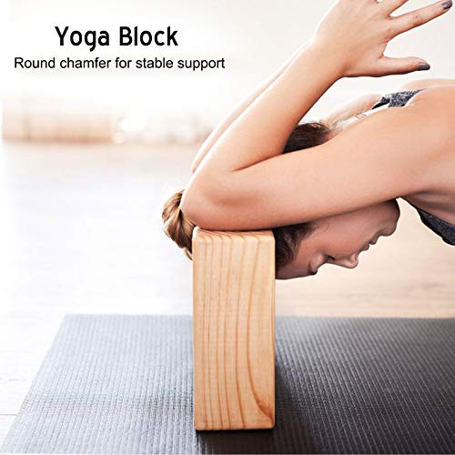 sleepsoon Bloques de yoga de 2 piezas, 100% bambú natural