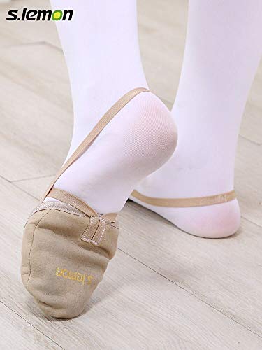 S.lemon Zapatillas Medias de Ballet Baile de Material Vegano Zapatos de Gimnasia Rítmica (22-26 EU) S.lemon Zapatillas Medias de Ballet Baile de Material Vegano Zapatos de Gimnasia Rítmica (22-26 EU)