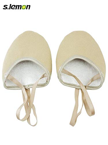 S.lemon Zapatillas Medias de Ballet Baile de Material Vegano Zapatos de Gimnasia Rítmica (22-26 EU)