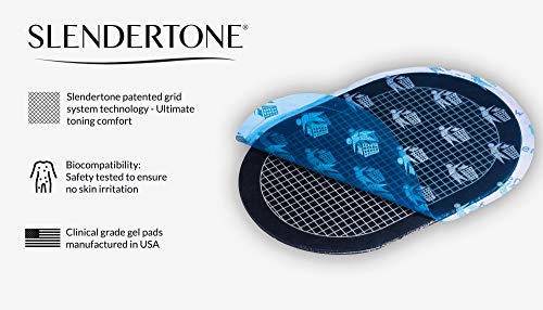 Slendertone Bottom - Electrodos de Repuesto para Mini Bottom Toning System, 4 Unidades + Ceinture Electrodos de Repuesto para cinturón Abdominal, Unisex, Talla única