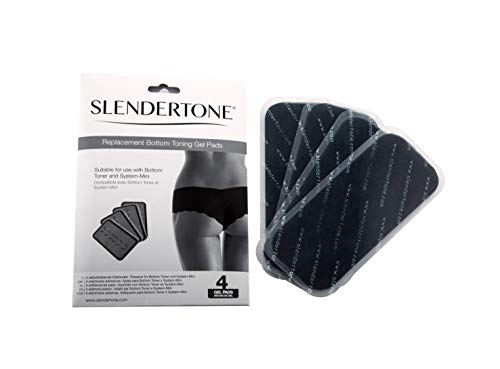 Slendertone Bottom - Electrodos de Repuesto para Mini Bottom Toning System, 4 Unidades + Ceinture Electrodos de Repuesto para cinturón Abdominal, Unisex, Talla única