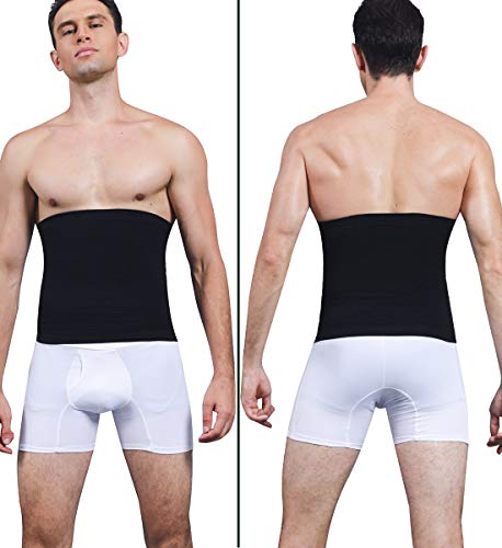 SLIMBELLE® Hombre Faja Reductora Elástica Barriga Adeltazante Cinturón Abdominal Moldeadora Body Shaper Cintura de Fitness Negro&Blanco SLIMBELLE® Hombre Faja Reductora Elástica Barriga Adeltazante Cinturón Abdominal Moldeadora Body Shaper Cintura de Fitness Negro&Blanco