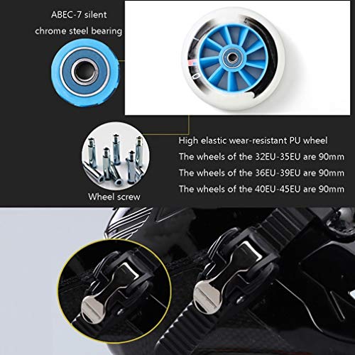Sljj Adulto Professional Racing Patines, 4 * 90-110MM Ruedas De Fibra De Carbono Profesional Inline Skates Velocidad For Las Mujeres Negras Patines en Linea (Color : B, Size : 42 EU) Sljj Adulto Professional Racing Patines, 4 * 90-110MM Ruedas De Fibra De Carbono Profesional Inline Skates Velocidad For Las Mujeres Negras Patines en Linea (Color : B, Size : 42 EU)