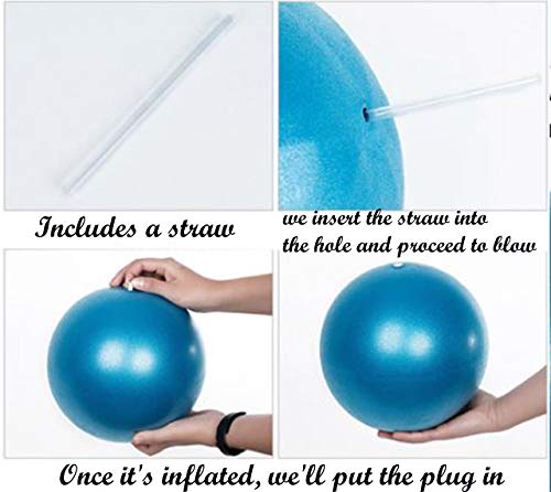 Slosy Pelota para Pilates Accesorios Gym Bola De Yoga Pack 2 Material De Gimnasio Balón Pequeño para Embarazadas De 25cm Entrenamiento Mini Ball Rosa Azul Mejora la Postura Rehabilitación Slosy Pelota para Pilates Accesorios Gym Bola De Yoga Pack 2 Material De Gimnasio Balón Pequeño para Embarazadas De 25cm Entrenamiento Mini Ball Rosa Azul Mejora la Postura Rehabilitación