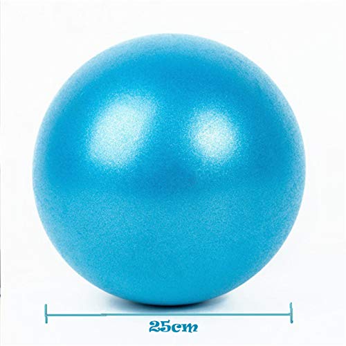 Slosy Pelota para Pilates Accesorios Gym Bola De Yoga Pack 2 Material De Gimnasio Balón Pequeño para Embarazadas De 25cm Entrenamiento Mini Ball Rosa Azul Mejora la Postura Rehabilitación