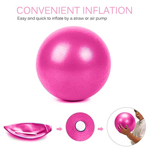 Slosy Pelota Pilates 25cm Rosa Accesorios Gym Balón Yoga para Embarazadas Pequeño Material de Gimnasio Bola Pequeña Fitness Mini Ball Entrenamiento Mejora la Postura Equilibrio Rehabilitacion Slosy Pelota Pilates 25cm Rosa Accesorios Gym Balón Yoga para Embarazadas Pequeño Material de Gimnasio Bola Pequeña Fitness Mini Ball Entrenamiento Mejora la Postura Equilibrio Rehabilitacion