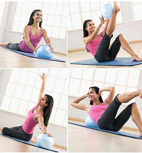 Slosy Pelota Yoga 25cm Azul Accesorios Gym Balón Pilates para Embarazadas Pequeño Material de Gimnasio Bola Fitness Pequeña Entrenamiento Mini Ball Mejora la Postura Equilibrio Rehabilitacion Slosy Pelota Yoga 25cm Azul Accesorios Gym Balón Pilates para Embarazadas Pequeño Material de Gimnasio Bola Fitness Pequeña Entrenamiento Mini Ball Mejora la Postura Equilibrio Rehabilitacion