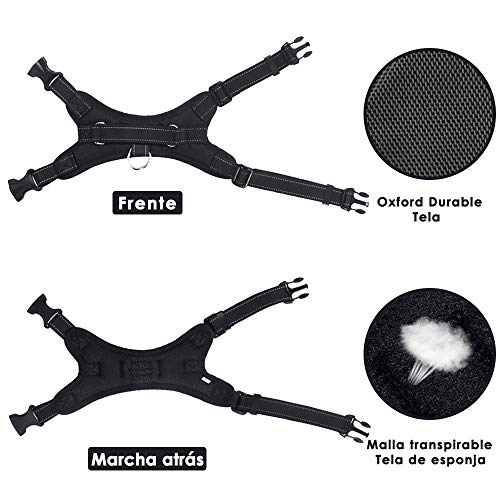 SlowTon Arnes para Perro, NinguÌ n tirón Chaleco del Perro arnés - Chaleco Acolchado del Cuerpo del Perro - Control de la Comodidad para los Perros Grandes en el Entrenamiento Que Camina SlowTon Arnes para Perro, NinguÌ n tirón Chaleco del Perro arnés - Chaleco Acolchado del Cuerpo del Perro - Control de la Comodidad para los Perros Grandes en el Entrenamiento Que Camina