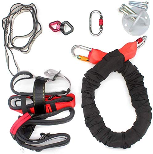 SMAA Bungee Cord Pesada Resistencia Cinturón Gimnasio en casa antigravedad Yoga Trainer Tire la Cuerda, la Cuerda Bungee Yoga Gravedad Formación Bungee Herramienta Ideal para el Gimnasio en casa,70kg