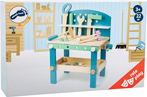 Small Foot Company-11376 Escandinavo, Compacto, Banco de Trabajo Infantil de Madera FSC, con Herramientas y Accesorios Juguetes, Multicolor, Talla Única (11376) Small Foot Company-11376 Escandinavo, Compacto, Banco de Trabajo Infantil de Madera FSC, con Herramientas y Accesorios Juguetes, Multicolor, Talla Única (11376)