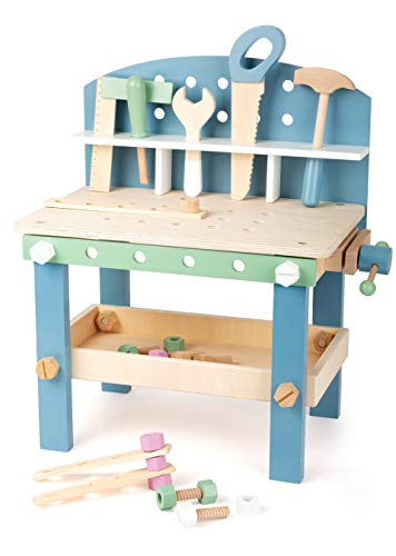 Small Foot Company-11376 Escandinavo, Compacto, Banco de Trabajo Infantil de Madera FSC, con Herramientas y Accesorios Juguetes, Multicolor, Talla Única (11376) Small Foot Company-11376 Escandinavo, Compacto, Banco de Trabajo Infantil de Madera FSC, con Herramientas y Accesorios Juguetes, Multicolor, Talla Única (11376)