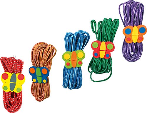 Small Foot Company 1814 - goma de salteo "mariposa", set de 5 Small Foot Company 1814 - goma de salteo "mariposa", set de 5
