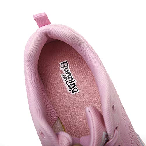 Smarten Zapatillas de Running Hombre Mujer Air Correr Deportes Calzado Verano Comodos Zapatillas Sport Pink 37 EU