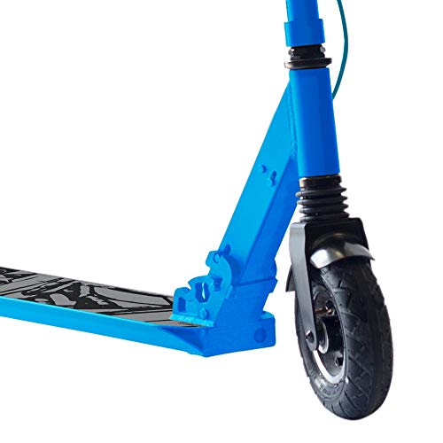 SmartGyro Xtreme XD Patín eléctrico para niños y jóvenes, ruedas 8", 3 velocidades, plegable, ligero, autonomía de 18 Km, batería de litio, freno eléctrico, Scooter, luces traseras, Azul