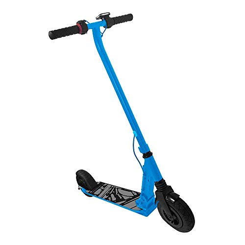 SmartGyro Xtreme XD Patín eléctrico para niños y jóvenes, ruedas 8", 3 velocidades, plegable, ligero, autonomía de 18 Km, batería de litio, freno eléctrico, Scooter, luces traseras, Azul