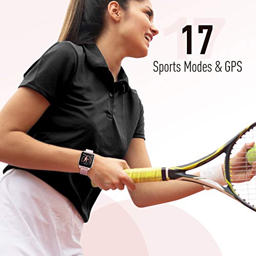 Smartwatch Mujer, Hommie Reloj Inteligente Mujer 1.3” Táctil Completa, Pulsera Actividad Mujer IP68 con 17 Deportes, Pulsómetros, Monitor de Sueño, Seguimiento del Menstrual,Control de Musica y Cámara Smartwatch Mujer, Hommie Reloj Inteligente Mujer 1.3” Táctil Completa, Pulsera Actividad Mujer IP68 con 17 Deportes, Pulsómetros, Monitor de Sueño, Seguimiento del Menstrual,Control de Musica y Cámara