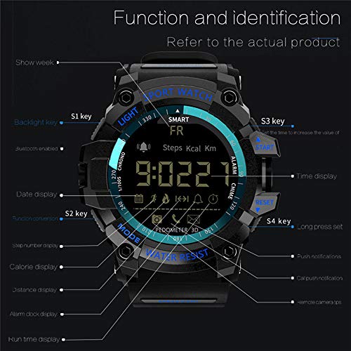 Smartwatch Relojes Inteligentes Resistentes para Exteriores, Relojes Inteligentes Deportivos Profesionales, 50M A Prueba De Agua, Regalos Navideños para Hombres Y Mujeres