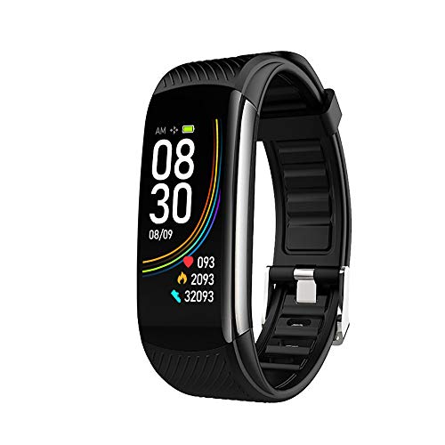 Smartwatch,Pulsera de Actividad,Medida de Temperatura Impermeable IP67 con Monitor de Sueño Contador de Caloría Pulsómetros Podómetro,Notificaciones,Mide calorías, Presión Arterial