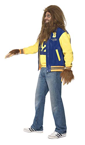 Smiffy'S 35047M Disfraz De Teen Wolf Con Cazadora Camiseta, Guantes, Peluca Y Barba, Azul, M - Tamaño 38"-40" Smiffy'S 35047M Disfraz De Teen Wolf Con Cazadora Camiseta, Guantes, Peluca Y Barba, Azul, M - Tamaño 38"-40"