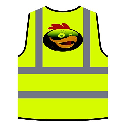 Smile Rooster Face Novedad Funny Vintage Art Chaqueta de seguridad amarillo personalizado de alta visibilidad a296v Smile Rooster Face Novedad Funny Vintage Art Chaqueta de seguridad amarillo personalizado de alta visibilidad a296v