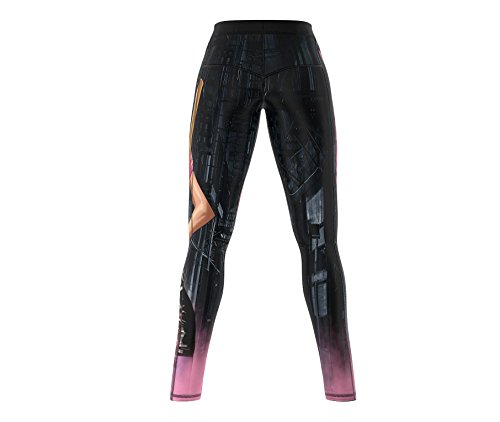 SMMASH Herley Squad Deportivos Leggins Largos Mujer, Mallas Deporte Mujer, Yoga, Fitness, Crossfit, Correr, Material Transpirable y Antibacteriano, (L)