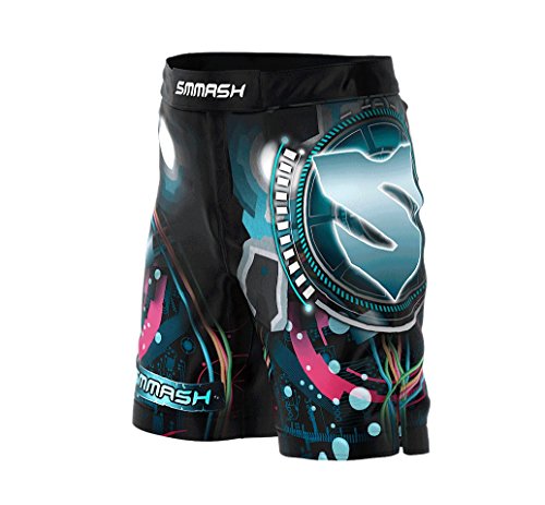 SMMASH Kids SQUIDDY Pantalones Cortos de Deporte para niño para el Entrenamiento de MMA, BJJ, UFC y Gimnasio (M)