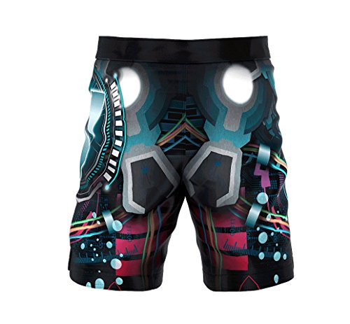 SMMASH Kids SQUIDDY Pantalones Cortos de Deporte para niño para el Entrenamiento de MMA, BJJ, UFC y Gimnasio (M)