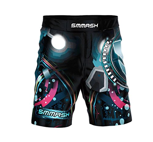 SMMASH Kids SQUIDDY Pantalones Cortos de Deporte para niño para el Entrenamiento de MMA, BJJ, UFC y Gimnasio (M)