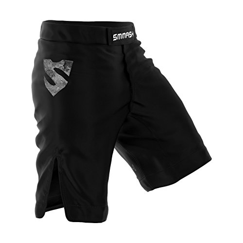 SMMASH Reaper Pantalones Cortos de Deporte para Hombre para el Entrenamiento de MMA, BJJ, UFC y Gimnasio (L)