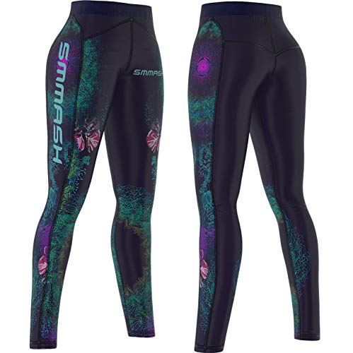 SMMASH Wonderland Cat Deportivos Leggins Largos Mujer, Mallas Deporte Mujer, Yoga, Fitness, Crossfit, Correr, Material Transpirable y Antibacteriano, (S)