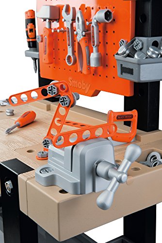 Smoby-Black & Decker-Bricolo Center Taller Banco Herramientas Infantil-función Clavo Sube y Baja-más de 90 Piezas-Incluye Coche para Construir 360701, Color Negro y Rojo, No Installation Smoby-Black & Decker-Bricolo Center Taller Banco Herramientas Infantil-función Clavo Sube y Baja-más de 90 Piezas-Incluye Coche para Construir 360701, Color Negro y Rojo, No Installation