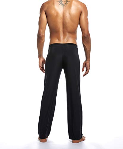 snaked cat Pantalones deportivos sueltos para hombre con cuerda elástica en la cintura, pijama de seda suave de hielo snaked cat Pantalones deportivos sueltos para hombre con cuerda elástica en la cintura, pijama de seda suave de hielo